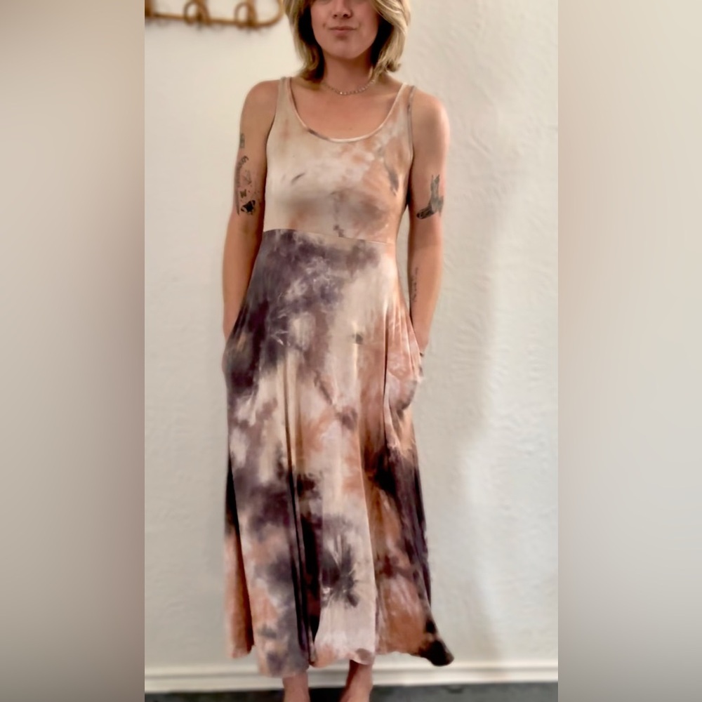 Boho Tie Dye Maxi Dress